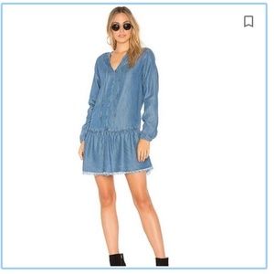 Rails Denim Fray Hem Dress